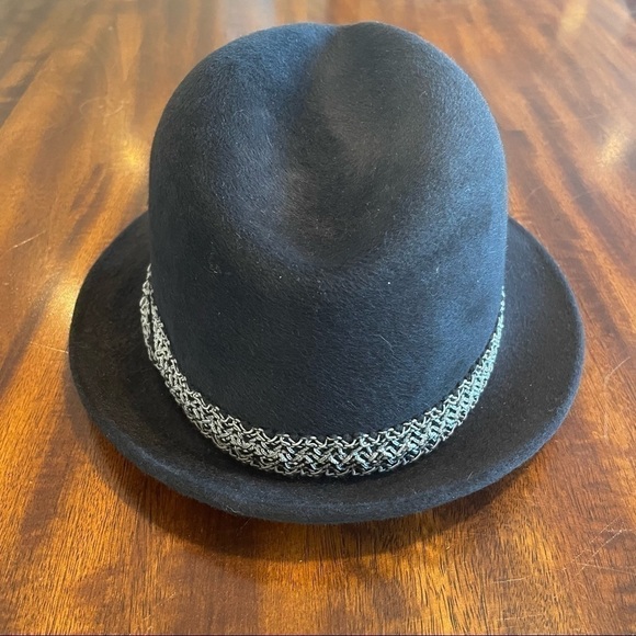 STETSON • Authentic Vintage Premier Black Felt Fedora - Picture 5 of 11